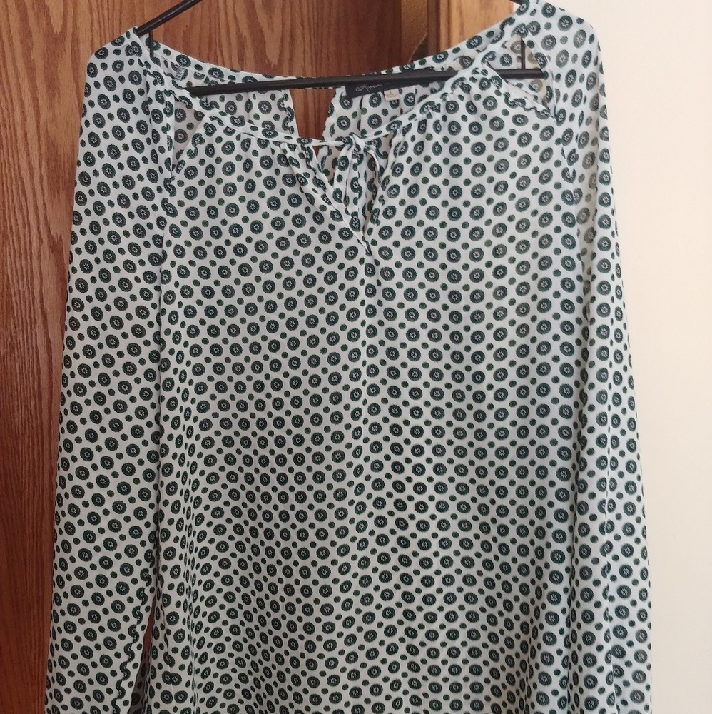 Rose an Olive vintage print blouse